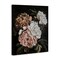 Stupell Industries Moody Peonies on Black Canvas Design by Arlington Prints